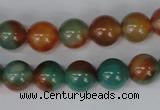 CAG1000 15.5 inches 10mm round rainbow agate beads wholesale