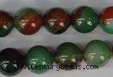 CAG1003 15.5 inches 14mm round rainbow agate beads wholesale