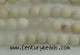 CAG1894 15.5 inches 4mm round grey agate beads wholesale