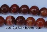 CAG2323 15.5 inches 10mmround red line agate beads wholesale