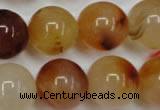 CAG2378 15.5 inches 18mm round red agate beads wholesale