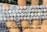 CAG3577 15.5 inches 6mm round blue lace agate beads wholesale