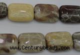 CAG3892 15.5 inches 13*18mm rectangle chrysanthemum agate beads