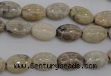 CAG3901 15.5 inches 8*12mm oval chrysanthemum agate beads