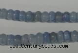 CAG4371 15.5 inches 5*8mm rondelle dyed blue lace agate beads