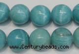 CAG4405 15.5 inches 14mm round dyed blue lace agate beads