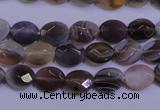 CAG4460 15.5 inches 8*10mm faceted oval botswana agate beads
