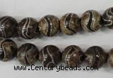 CAG4752 15 inches 10mm round tibetan agate beads wholesale