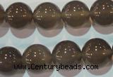 CAG5244 15.5 inches 14mm round Brazilian grey agate beads wholesale