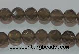 CAG5248 15.5 inches 10mm faceted round Brazilian grey agate beads