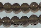 CAG5249 15.5 inches 12mm faceted round Brazilian grey agate beads