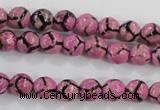 CAG5347 15.5 inches 8mm faceted round tibetan agate beads wholesale