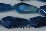 CAG5571 15 inches 15*20mm - 15*32mm faceted nuggets agate beads