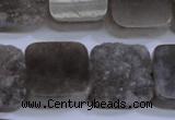 CAG5987 15.5 inches 20*20mm square grey agate gemstone beads