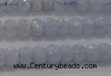 CAG5992 15.5 inches 3*5mm faceted rondelle blue lace agate beads