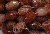 CAG601 15.5 inches 13*18mm faceted rice natural fire agate beads