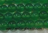 CAG6604 15.5 inches 6mm round green agate gemstone beads