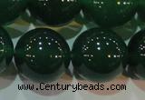 CAG6609 15.5 inches 16mm round green agate gemstone beads