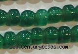 CAG6628 15.5 inches 8*13mm peanut-shaped green agate gemstone beads