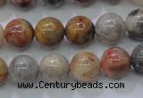 CAG6672 15.5 inches 8mm round natural crazy lace agate beads