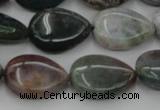 CAG6803 15.5 inches 13*18mm flat teardrop Indian agate beads