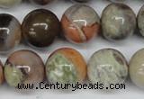CAG7005 15.5 inches 14mm round ocean agate gemstone beads