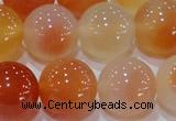 CAG7136 15.5 inches 16mm round red agate gemstone beads