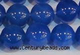 CAG7163 15.5 inches 14mm round blue agate gemstone beads