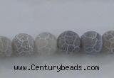 CAG7478 15.5 inches 4mm round frosted agate beads wholesale