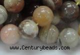 CAG766 15.5 inches 14mm round yellow agate gemstone beads wholesale