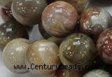 CAG768 15.5 inches 18mm round yellow agate gemstone beads wholesale