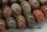 CAG771 15.5 inches 12*18mm rondelle yellow agate gemstone beads