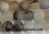 CAG8012 15.5 inches 8mm round matte Montana agate gemstone beads