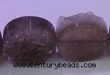 CAG8437 15.5 inches 25mm coin grey druzy agate gemstone beads