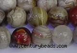 CAG9115 15.5 inches 14mm round Mexican crazy lace agate beads