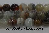 CAG9148 15.5 inches 6mm round line agate beads wholesale