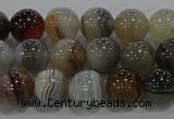 CAG9149 15.5 inches 8mm round line agate beads wholesale