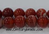 CAG9177 15.5 inches 6mm round line agate beads wholesale