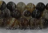 CAG9194 15.5 inches 8mm round line agate gemstone beads