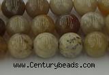 CAG9402 15.5 inches 8mm round ocean fossil agate beads wholesale