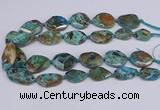 CAG9412 15.5 inches 20*25mm - 25*35mm freeform ocean agate beads