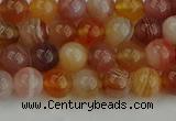 CAG9561 15.5 inches 6mm round red botswana agate gemstone beads