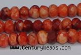 CAG9571 15.5 inches 4*6mm faceted rondelle crazy lace agate beads