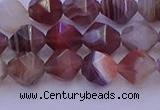 CAG9792 15.5 inches 8mm faceted nuggets botswana agate beads