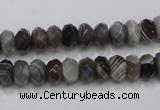 CAG988 15.5 inches 5*8mm faceted rondelle botswana agate beads