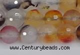 CAG9891 15.5 inches 8mm faceted round dendritic agate beads