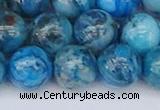 CAG9935 15.5 inches 12mm round blue crazy lace agate beads