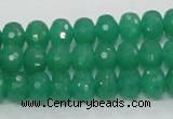 CAJ09 15.5 inches 7*10mm faceted rondelle green aventurine jade beads