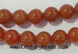 CAJ353 15.5 inches 10mm round red aventurine beads wholesale