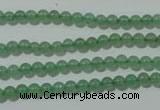 CAJ400 15.5 inches 4mm round green aventurine beads wholesale